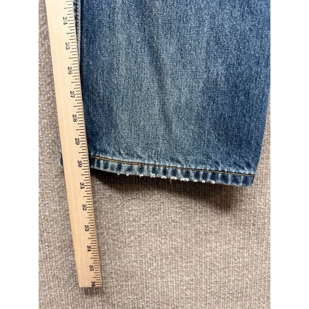 Levis 505 Jeans Mens 40x30 Blue Vintage Fade Distressed Regular‎ Fit